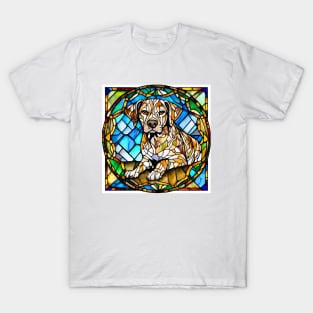 Stained Glass Catahoula Leopard Dog T-Shirt